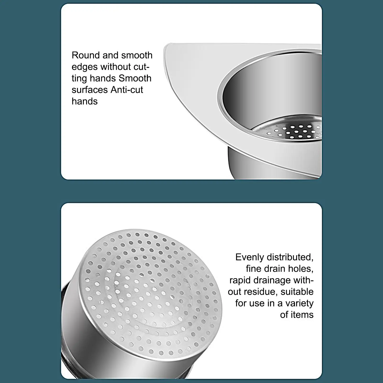 

Kitchen Sink Strainer Slip-Resistant Swan Sink Food Waste Collector Basket Easy Installation Kitchen Trash Catcher For