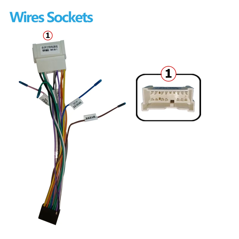 android Car radio Canbus Box Decoder For Hyundai Elantra Tucson Kia 16 pin Wiring Harness Plug Power Cable
