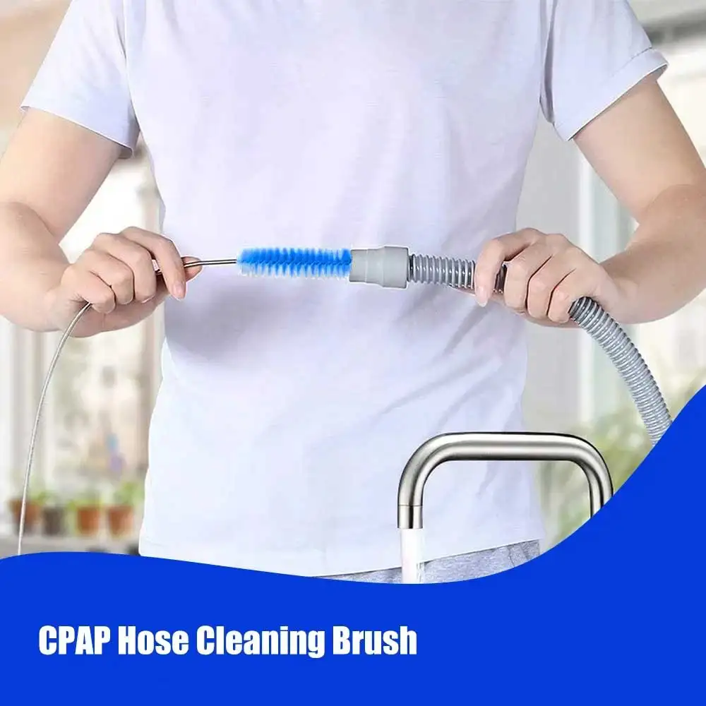 1 مجموعة CPAP خرطوم CPAP أنابيب CPAP الأنابيب APAP مكافحة الشخير توقف التنفس التنفس التهوية 1.9 مللي متر أنابيب خرطوم + خرطوم تنظيف مجموعة فرش