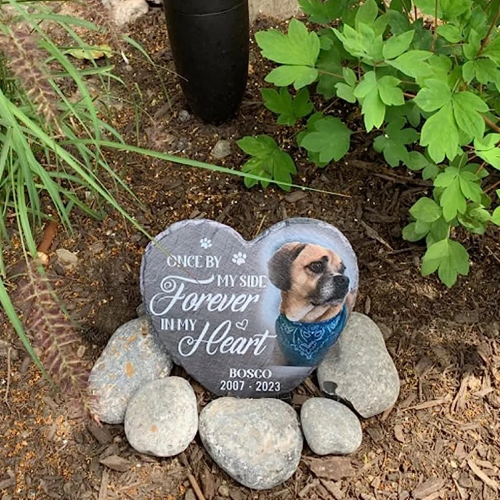 Custom Dog Memorial Stone Dog/Cat Memorial Gifts for Loss of Dog Pet Memorial Gifts Cemetery Decorations for Grave