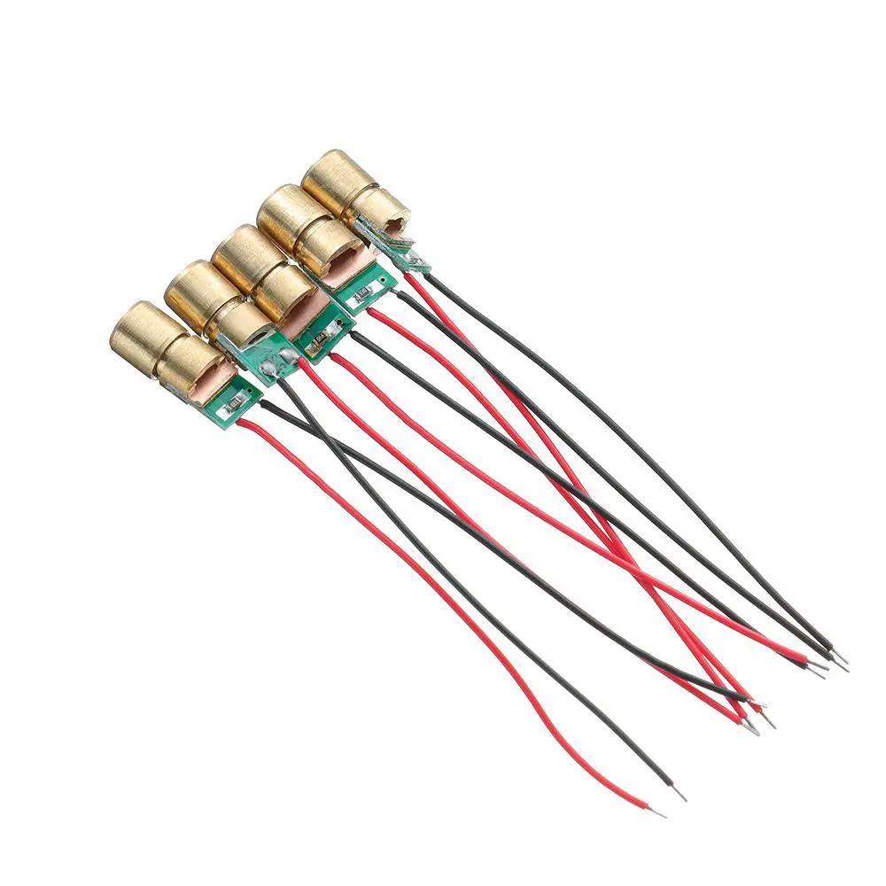 1/3/5/10pc High quality 5 million watt Red Sight Laser diodes Dot Diode Module 650nm 6mm 3V Adjustable Lasers