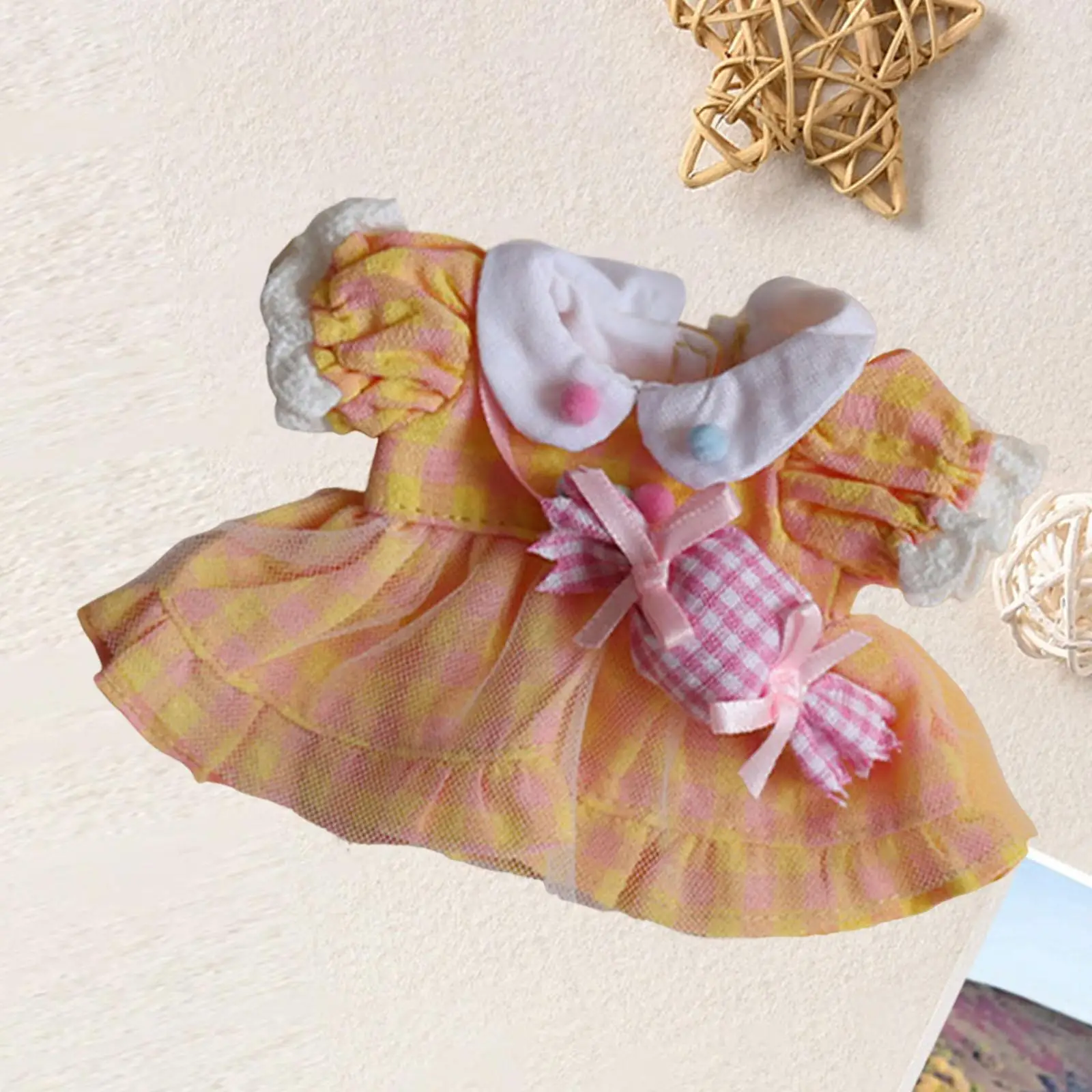 Fashion Doll Dress Costume Accessories, Handmade Clothing for 10-15cm Dolls Birthday Gifts Thanksgiving Gift