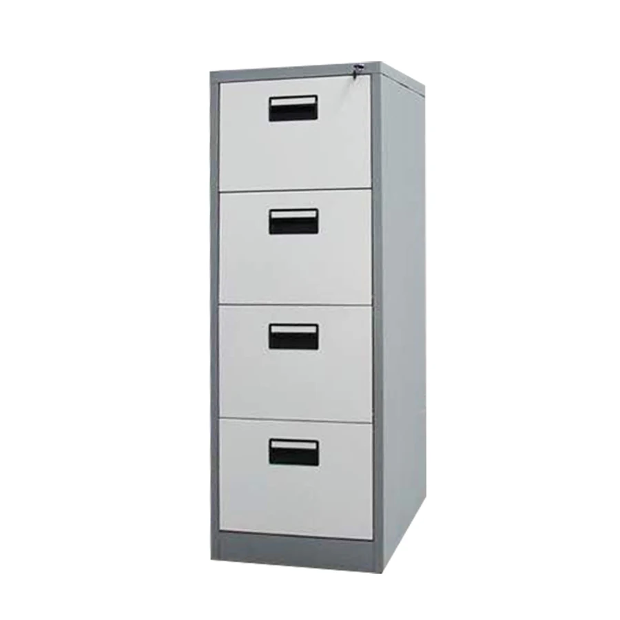 Modern 4-Drawer Steel Office Furniture Large Chest Drawer Metal Filing Cabinet for Home Office Workshop Warehouse Use