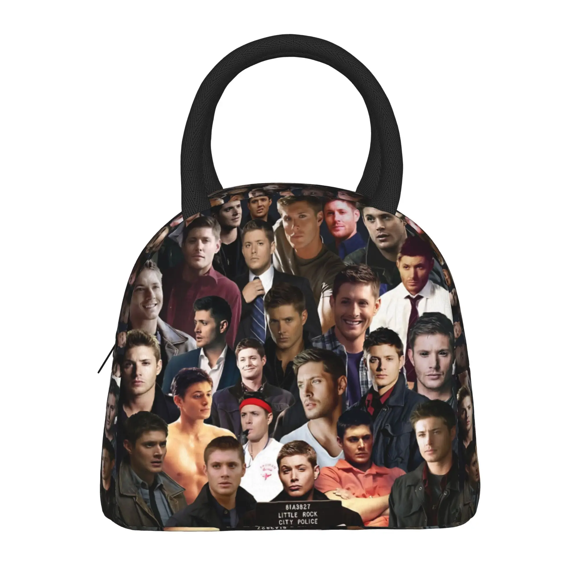 

Сумка для обеда Supernatural Dean Winchester Collage, ретро-ланчбокс, портативная сумка для офиса, сумка для еды унисекс, водонепроницаемая сумка-холодильник