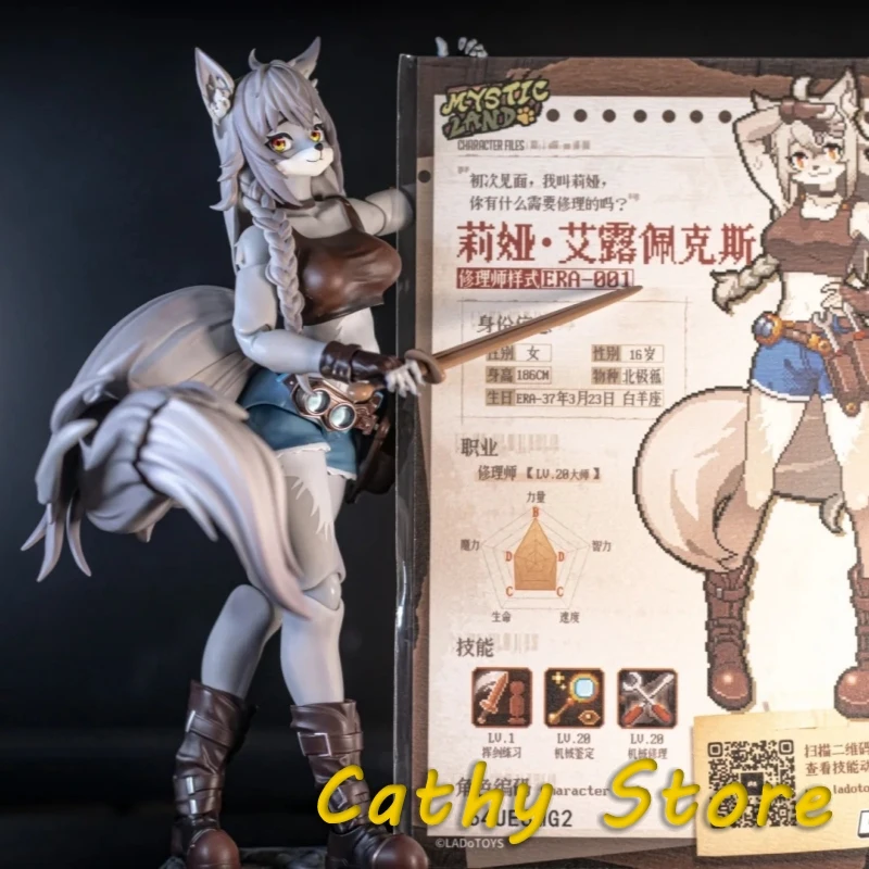 

In Stock 1/12 Ladotoys Era-001 Liya-Alopex Fix Ver. Model Toys Collectible Fox Beautiful Girl Model Desktop Collect Toys Gifts
