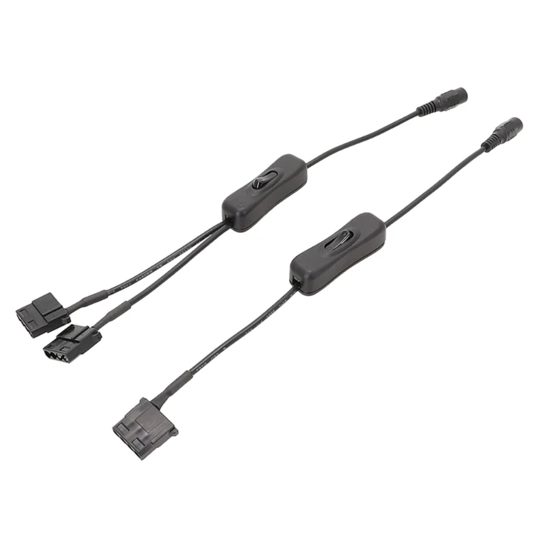 

Easy Setups 13in DC5.5x2.1mm to 4Pin for Molex Cable for PC Fan Power Connection Dropship