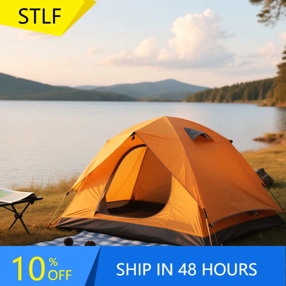 

STLF All-Season Two-Person Outdoor Tent Quick-Setup Windproof Waterproof Breathable & Mosquito-Proof Camping Gear