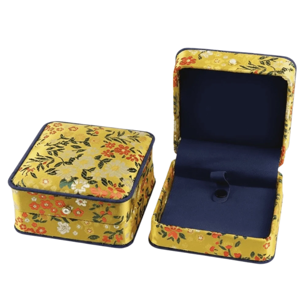 Artistic Brocade Fabric Brocade Jewelry Box Exquisite Embroidery Embroidery Jewelry Box Exquisite Jewelry Box Daily Use
