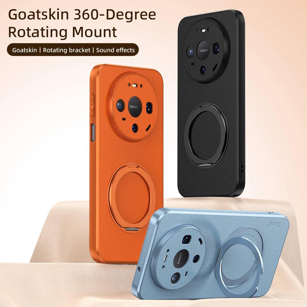 

Магнитный чехол из козьей кожи для Huawei Mate 80 80Pro Max, из искусственной кожи, с беспроводной зарядкой, противоударный, с подставкой, бампер