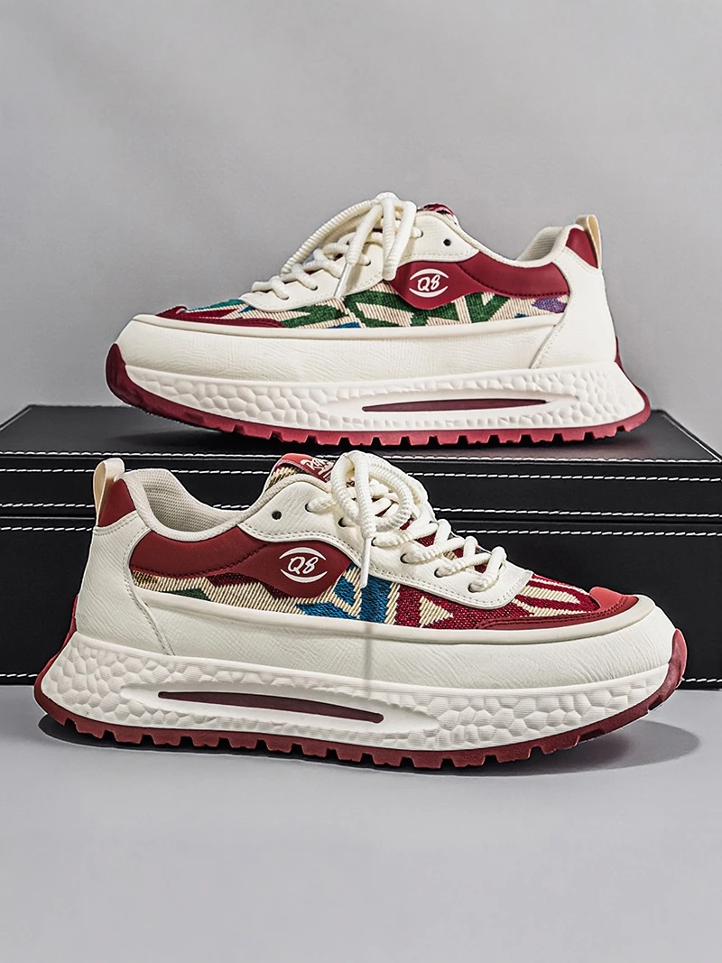 

Men's 2026 New Summer Casual Versatile Lightweight Agan Board Shoes Sports Heightening Dad Trendy Shoes Breathable Mesh