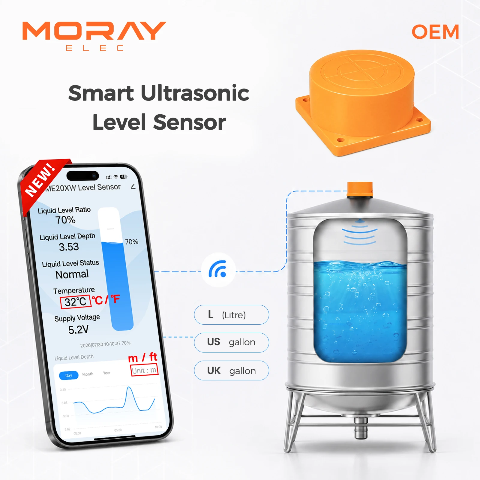 me201w-tuya-wifi-capteur-de-niveau-d'eau-ultrasonique-sans-fil-avec-commutateur-d'unite-de-hauteur-m-ft-surveillance-a-distance-et-alarme-pour-reservoir-d'eau-de-5m