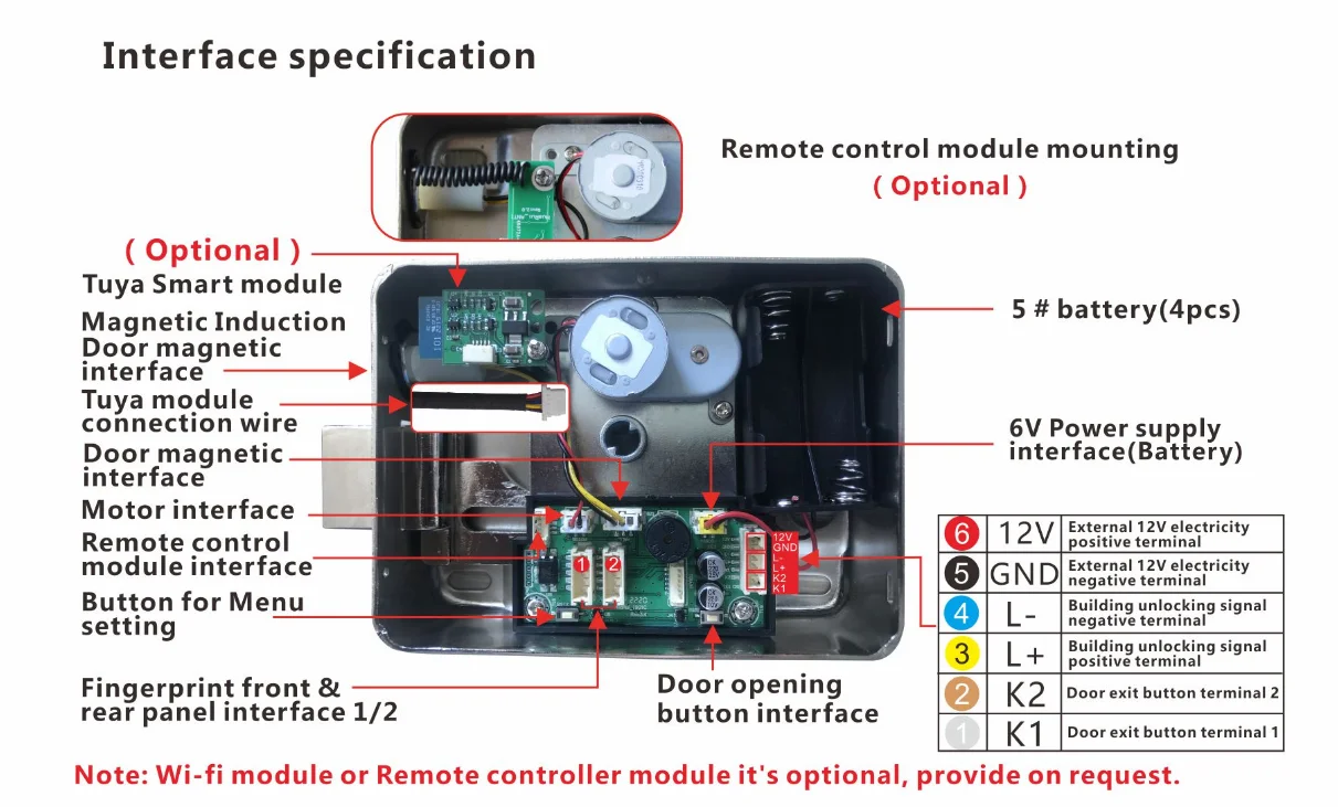 Smart fingerprint gate lock product image 13