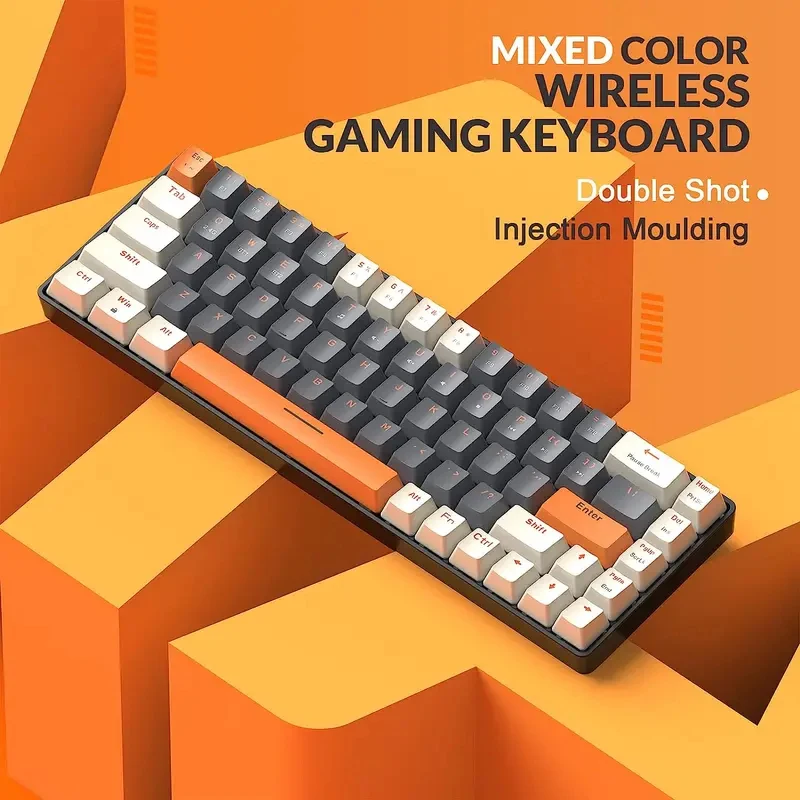 New hot-selling wireless game keyboard, comfortable feel, battery-powered, infinitely stable link, multi-system compatibility.