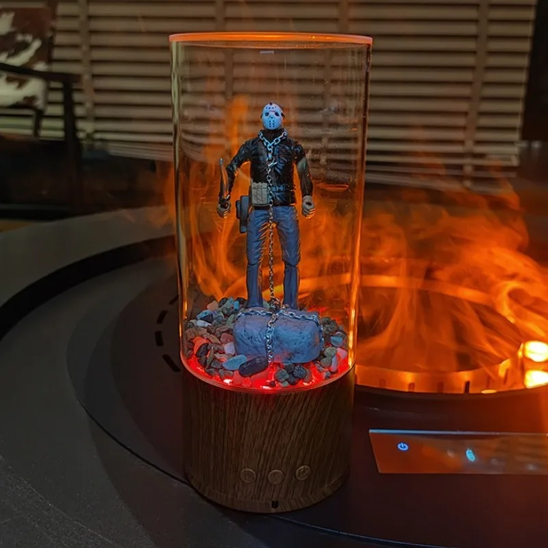 Jason Voorhees Water Lantern with Remote Control Friday 13 Part 6 Jason Vive Horror Statue Halloween Souvenir Night Light