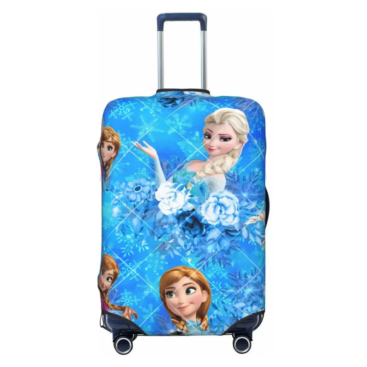 

Custom Frozen Suitcase Cover Elastic Elsa Anna Luggage Protective Covers for 18-32 inch