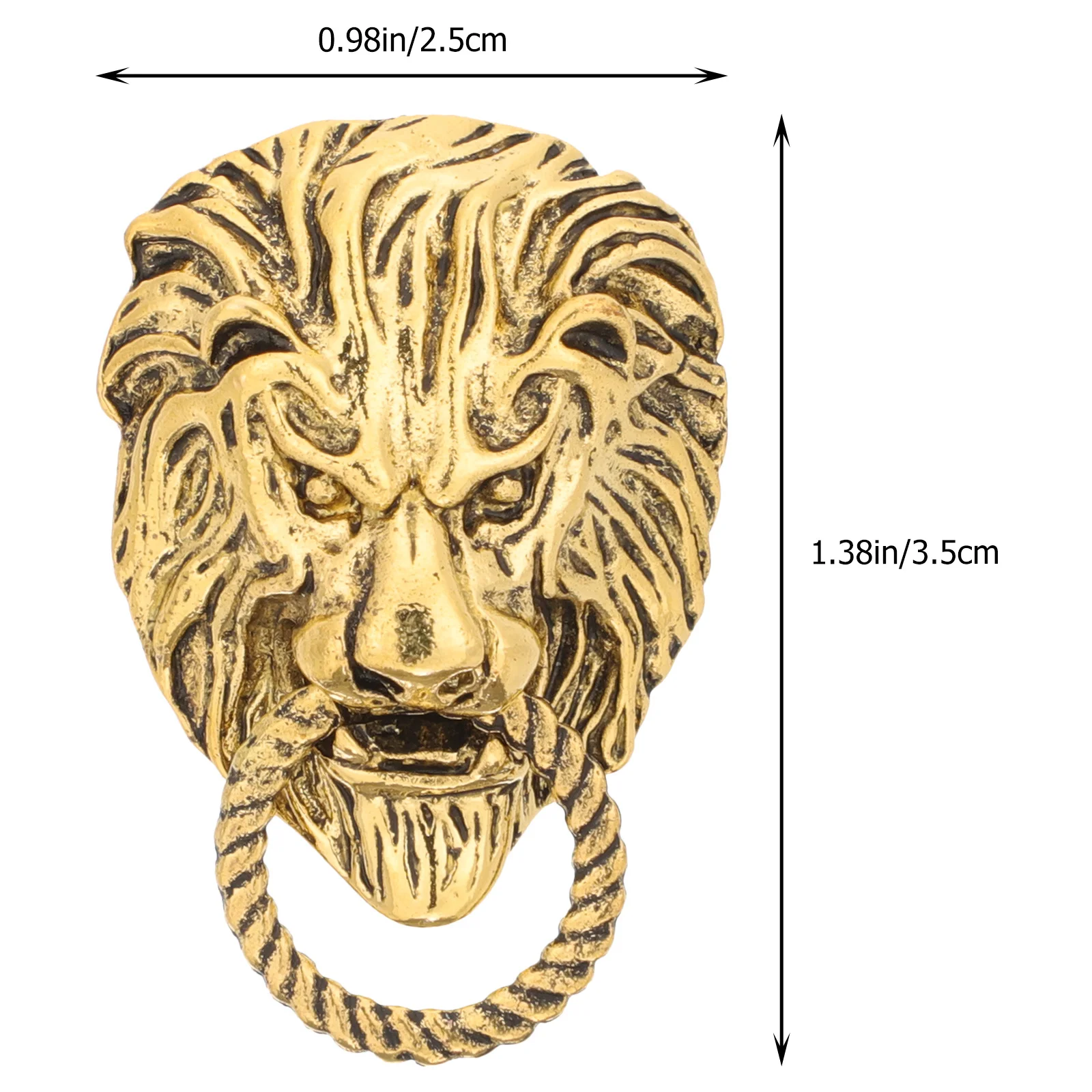 Vintage Lion Brooch Pin For Men Stylish Clothing Accessory Lapel Suit Decor Animal Brooch Pins Fashion Gift