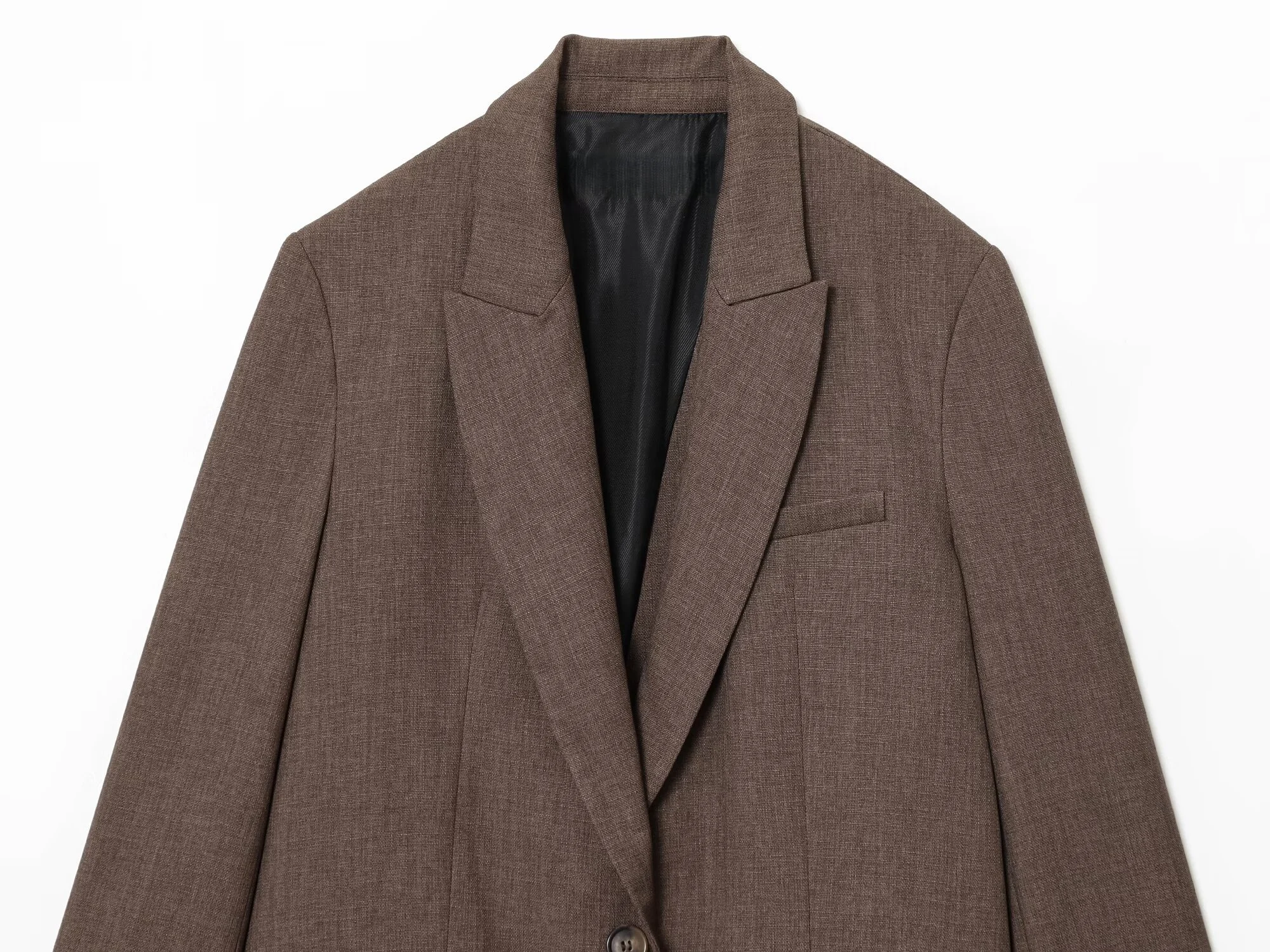 2025 خريف جديد المرأة موضة عادية بسيطة الظهر سبليت طوق كم طويل دعوى معطف منتصف الخصر زر القدم السراويل