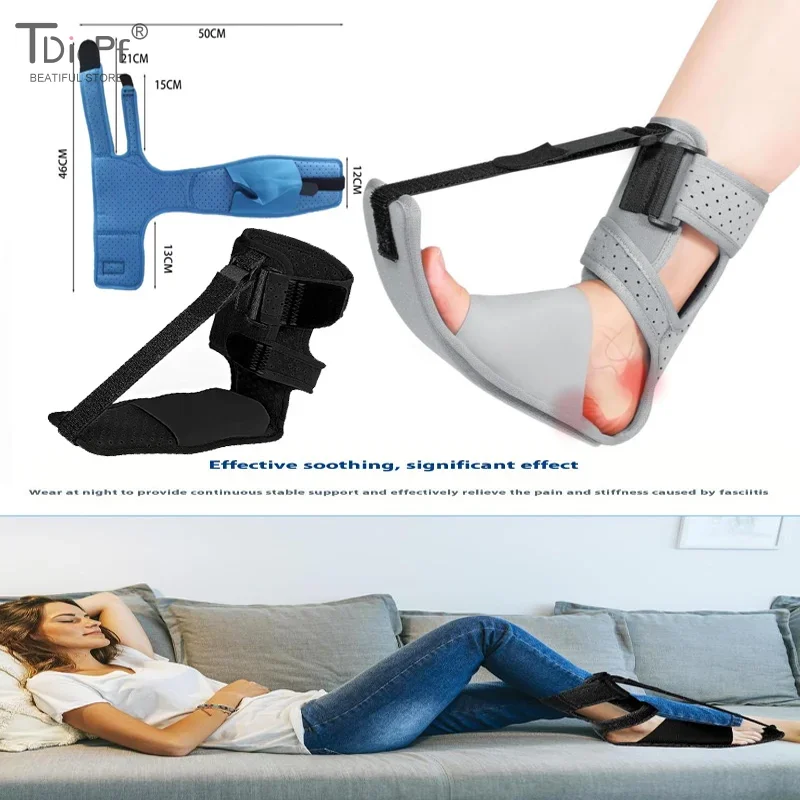 1PCS Adjustable Fixed Plantar Fasciitis Splint Brace Compression Dorsal Drop Foot Orthopedic Brace Comfortable Breathable Unisex