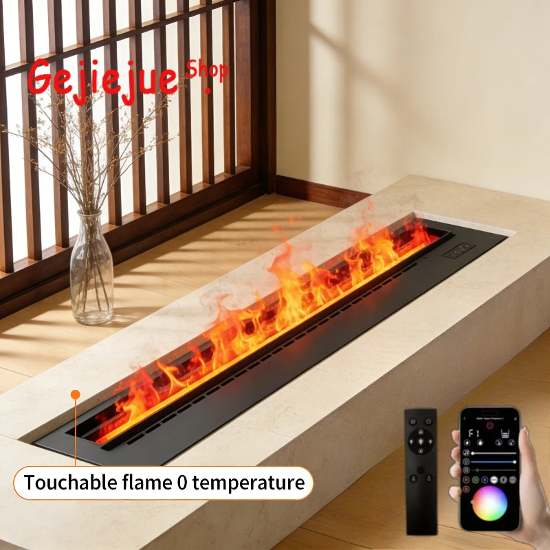 Electric Steam Fireplace 3d Luxury Gold Mist Fireplace Flame Gold Mist Fireplace Firepit Effect Firebox Mist Technology Chimney