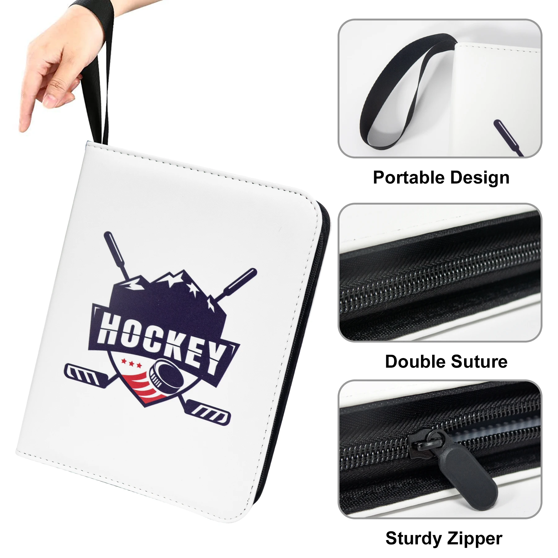 400 Zakken Hockey Kaart Bindmiddel voor Hockey Trading Cards 2024-2025 Verzamelaars Draagbare Waterdichte Collectie Sport Album Boek