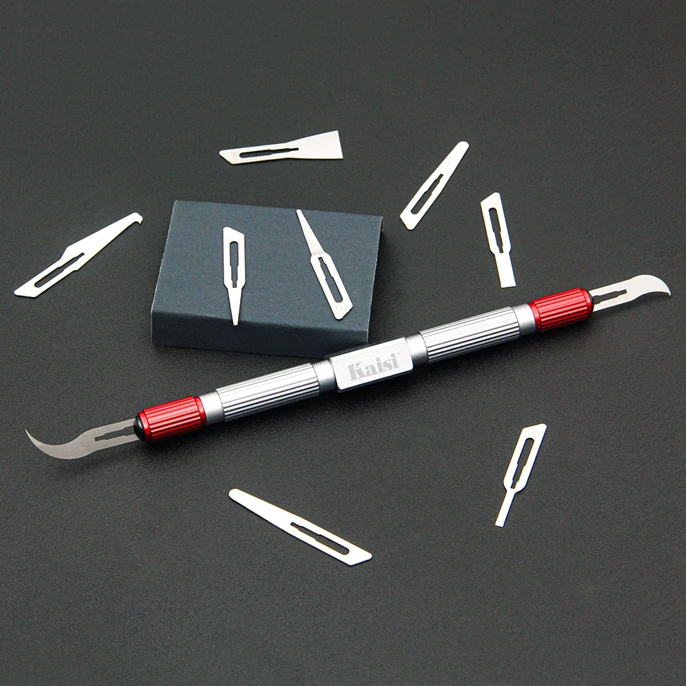 ชุดเครื่องมือใบมีดบางสำหรับซ่อมชิป IC Kaisi 310 เครื่องมือลบขอบ CPU สำหรับซ่อมเมนบอร์ดโทรศัพท์มือถือและคอมพิวเตอร์