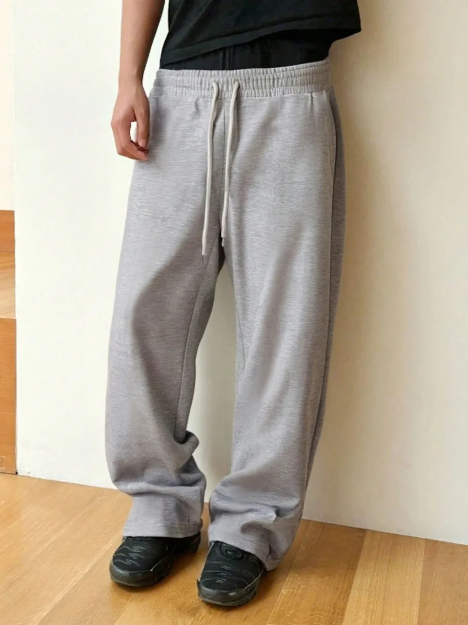 

Осень/зима 2022, новые мужские плюшевые толстые модные однотонные гигиенические штаны для отдыха на открытом воздухе, спортивные штаны для бега для пар