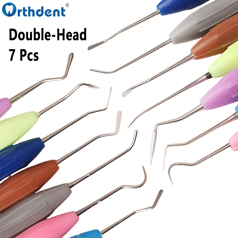 

7Pcs Dental Composite Resin Filling Spatula Aesthetic Restoration Kit Silicone Resin Filler Restoration Instrument Dentist Tools