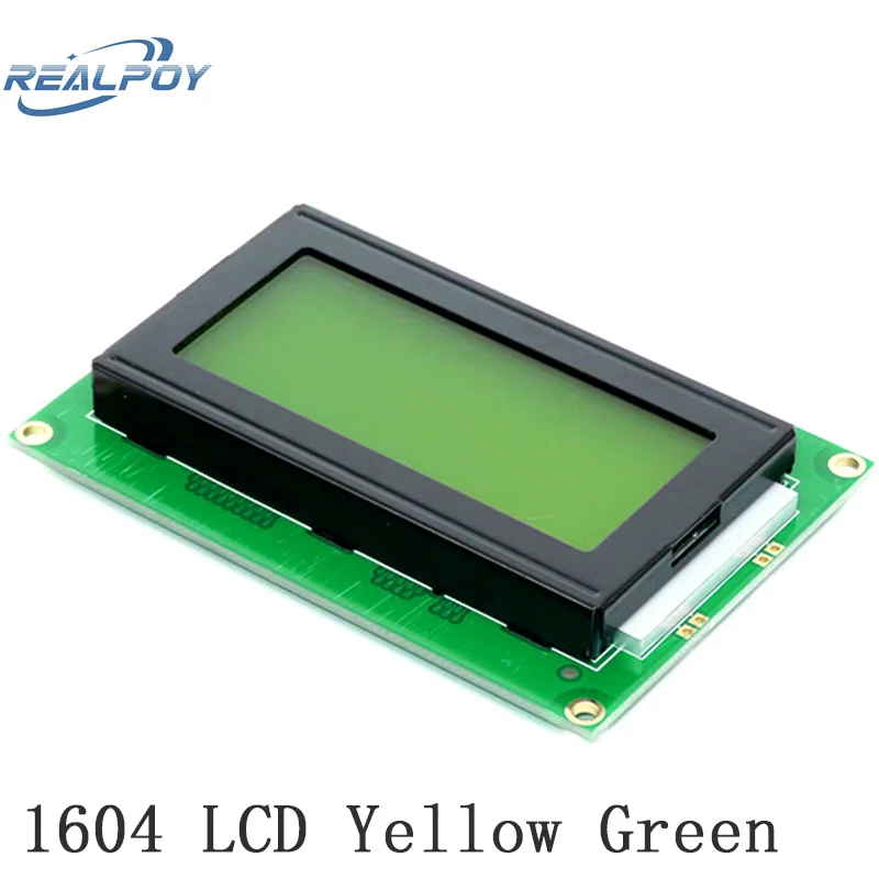 DC 5V blu/giallo verde Blacklight 1604 16*4 16x4 caratteri LCD1604 scheda modulo Display LCD digitale per Arduino