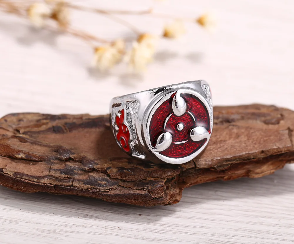 Anime Sharingan Rings Metal Ninja Jewelry Nice Gift Action Figure Cosplay Toys