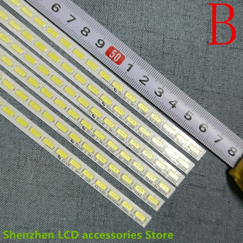 ل SSL460-3E1C LJ64-03471A LTA460HQ18 46 "LED قطاع زلاجات 2012SGS46 7030L 64 REV1.0 1 قطعة = 570 مللي متر * 7 مللي متر * 1.2 مللي متر 64LED الأصلي 100%