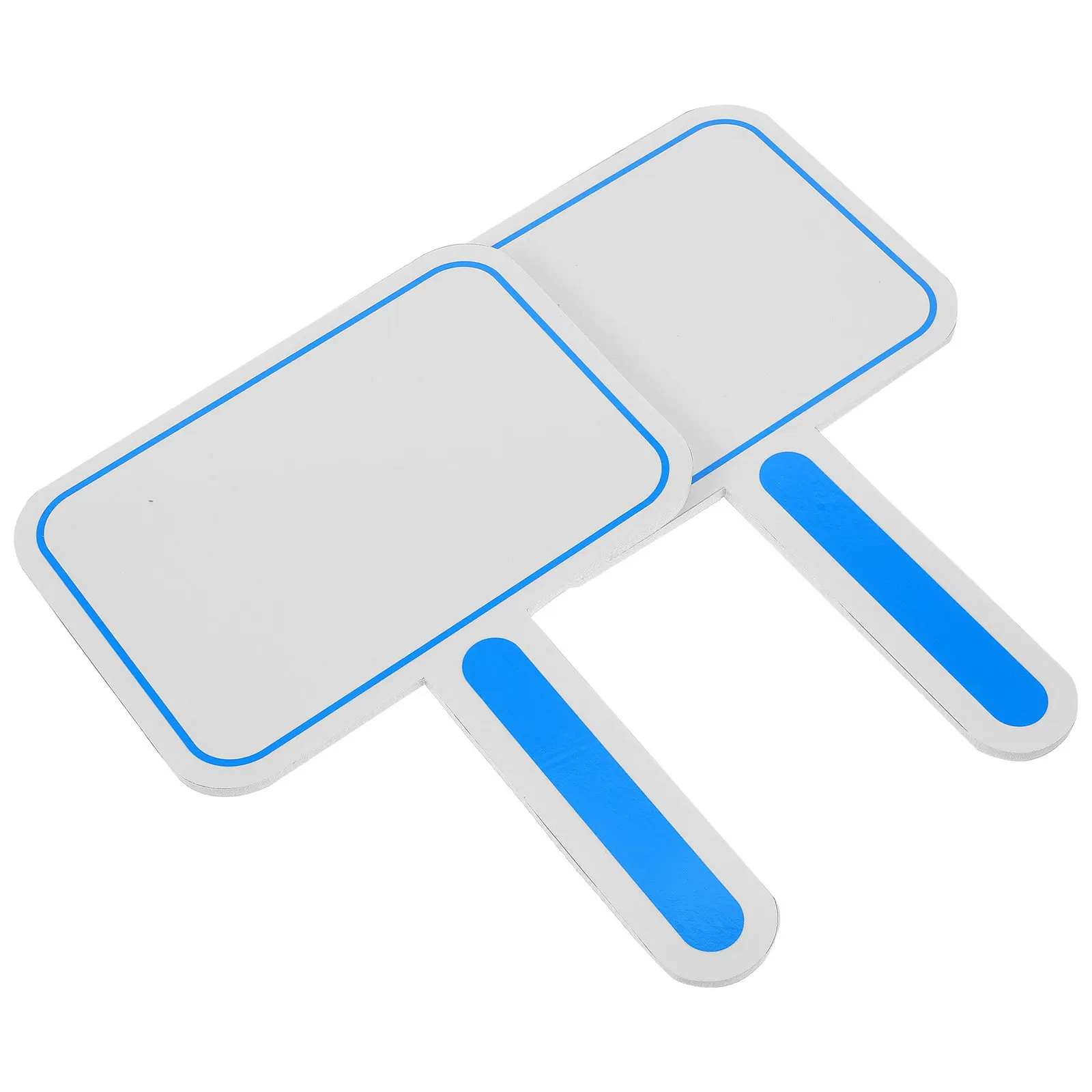2Pcs Lightweight Handheld Scoring Board Blank Erasable Whiteboard for Sports Competitions Judges Scoring and Student Voting