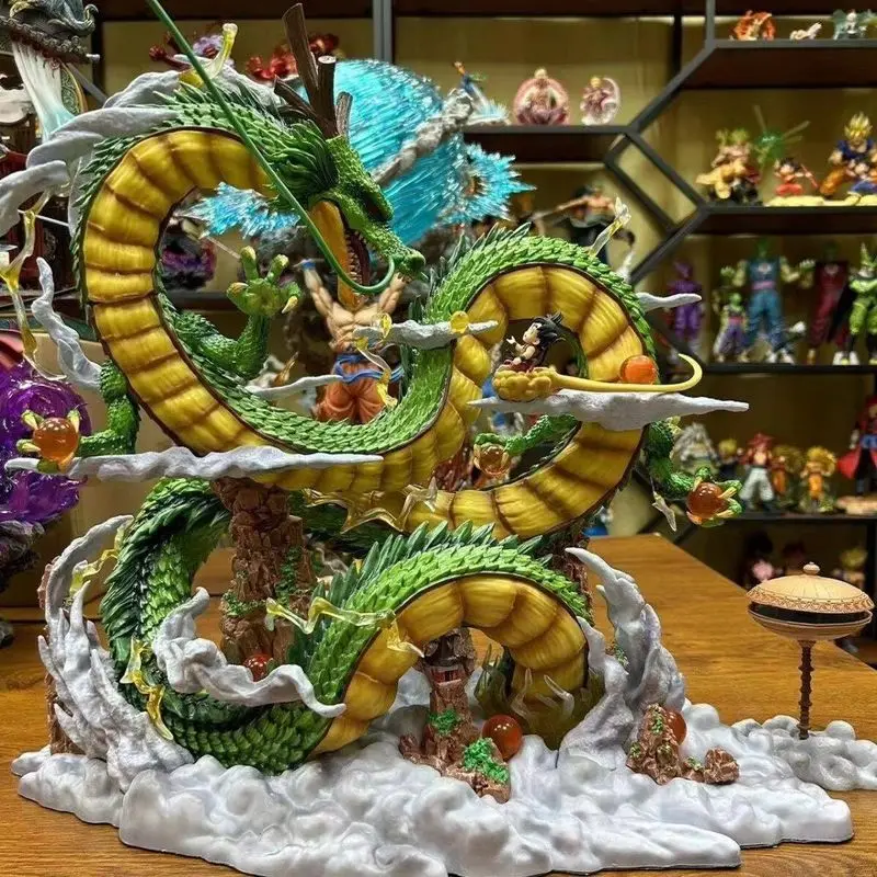 

Коллекционная фигурка Драконьего шара Шенрон (53 см) из аниме, модель ПВХ-статуэтки Гоку и Шенрона, игрушка-украшение, подарок, 2026 год