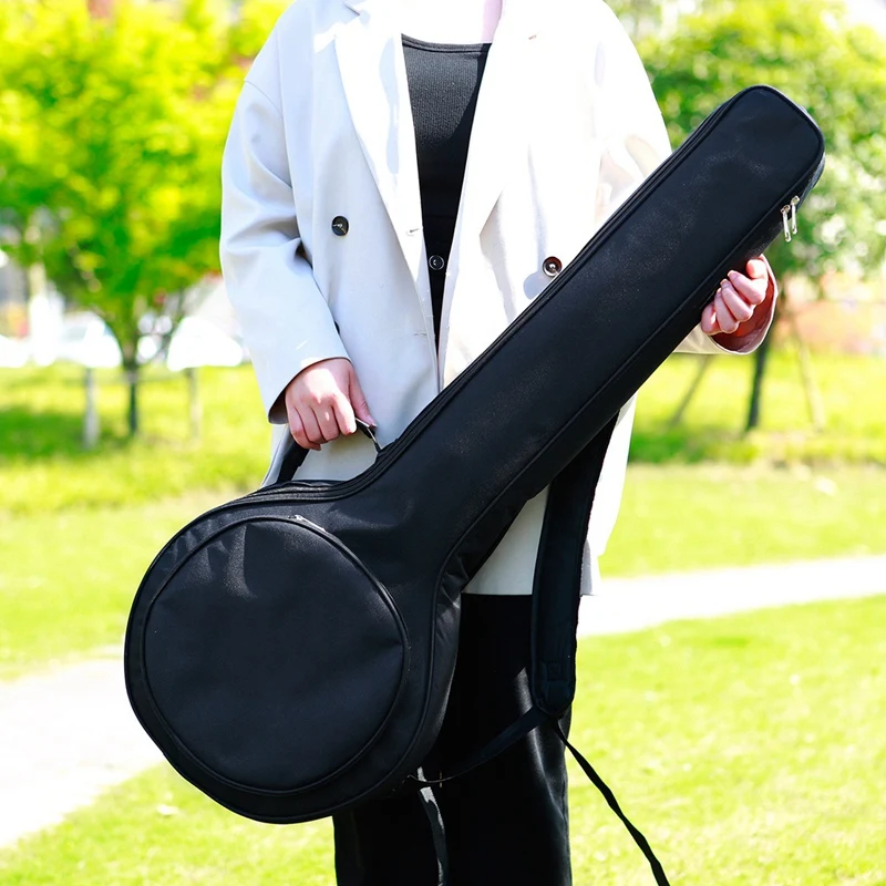 

Чехол для банджо, сумка для переноски 5-струнного банджо, внутренняя мягкая сумка для хранения, защитная сумка для музыкальных инструментов банджо-A22U