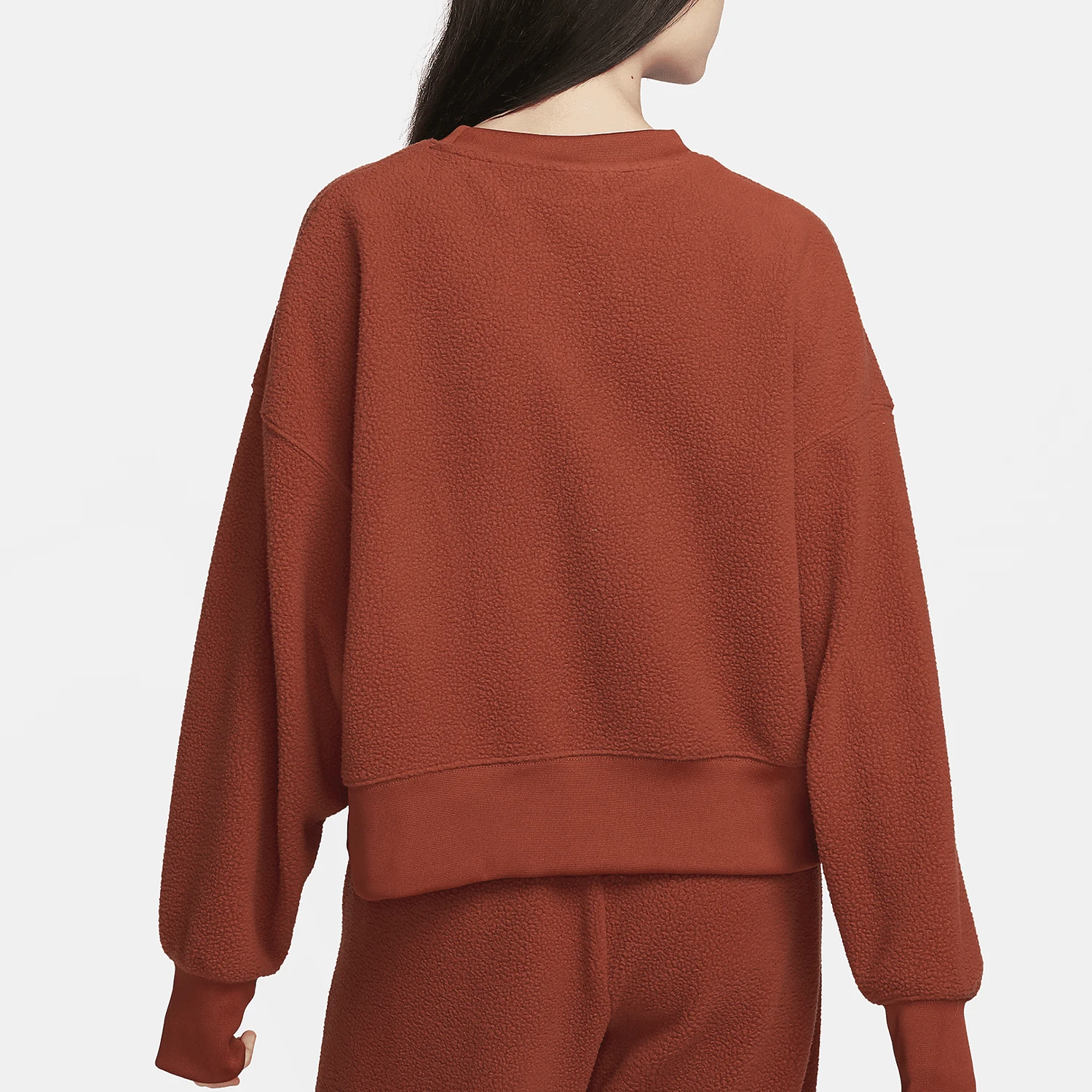 Nike genuine Sportswear Plush women's fashionable short hoodie DQ6845-832