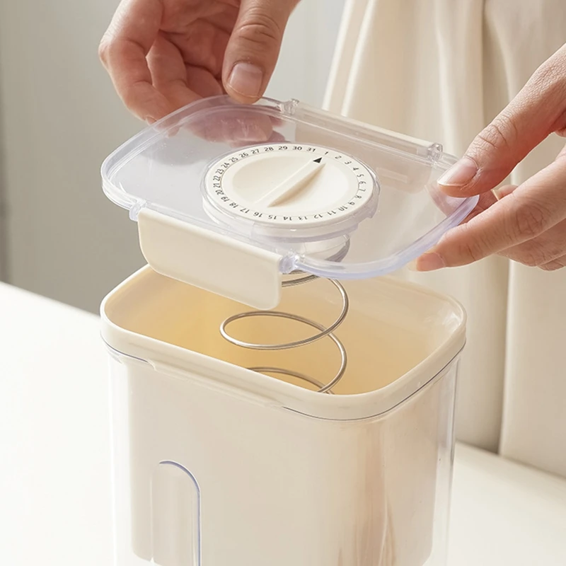 حار!! مصفاة زبادي بغطاء ، فلتر دقيق ، مؤقت للعد التنازلي ، مصفاة غربال الطعام العصير القابلة لإعادة الاستخدام