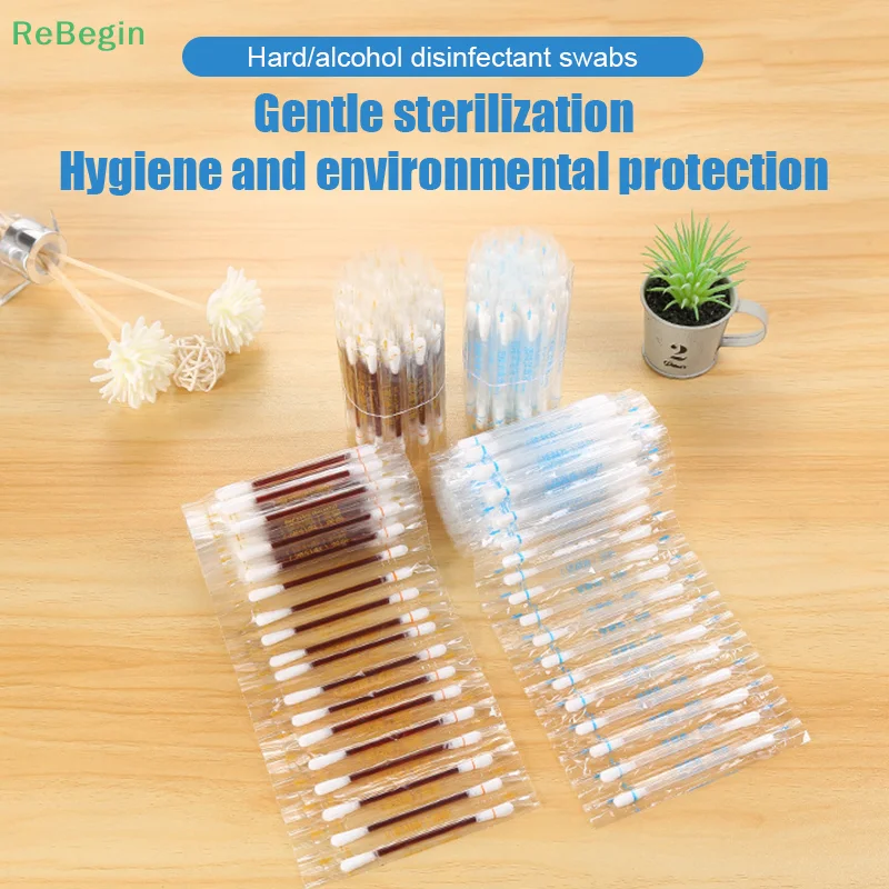 

10/50 шт., Одноразовые Медицинские Ватные палочки