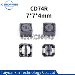 20PCS SMD Inducteur CD74R Puissance Inductance 1 1.5 2.2 3.3 4.7 6.8 10 15 22 33 47 68 100 150 220 330 470 680 EUH Inducteur Blindé