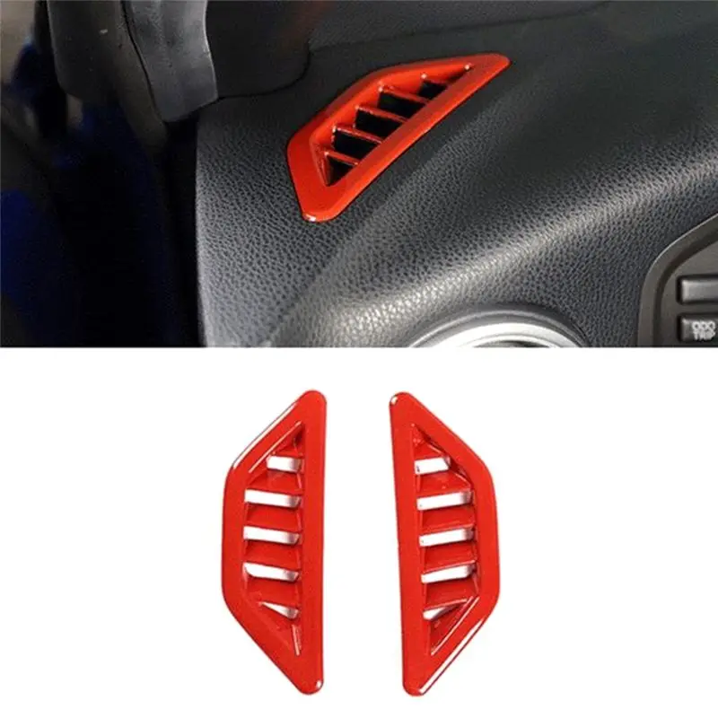 #23H Outlet Vent Trim Frame ,Carbon Fiber Dashboard Side Air Outlet Trim Air Conditioner Grille (Carbon Fiber Pattern)