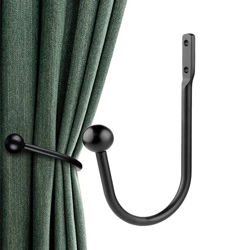 Curtain Holdback Hooks Wall Mounted Curtain Tieback Hook Decorative Window Curtain Holdbacks Drapes Curtain Holder Drop Shipping