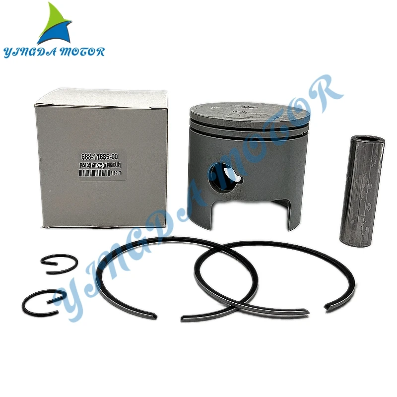 

High quality Piston Kit Std With Rings +0.25MM Replace 688-11635 For Yamaha Parsun 85HP 688-11635-00 Diameter 82.25MM Boat Motor