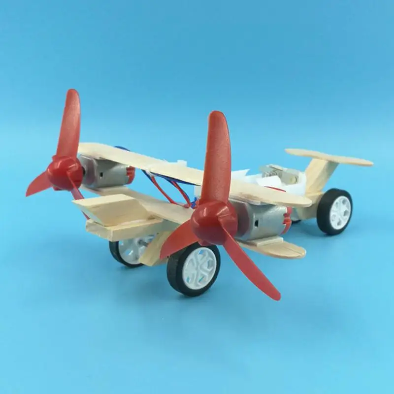 Kreative elektrische Roll flugzeug kleine Produktion DIY Wissenschaft und Technologie kleine Erfindung Kinder hand gefertigte Material Kit