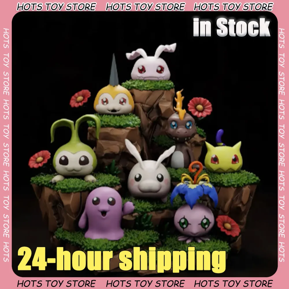 

NEW Digital Monsters Figure Gabumon Pyocomon Koromon Mochimon Tokomon Plotmon Anime Figure Cute Mini Pvc Model Collectible Toy