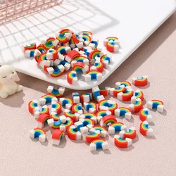 10Pcs/Lot Kawaii Rainbow Erasers Student Pencil Rubber School Stationery Cute Cartoon Mini Rainbow Bridge Eraser for Kids Gifts