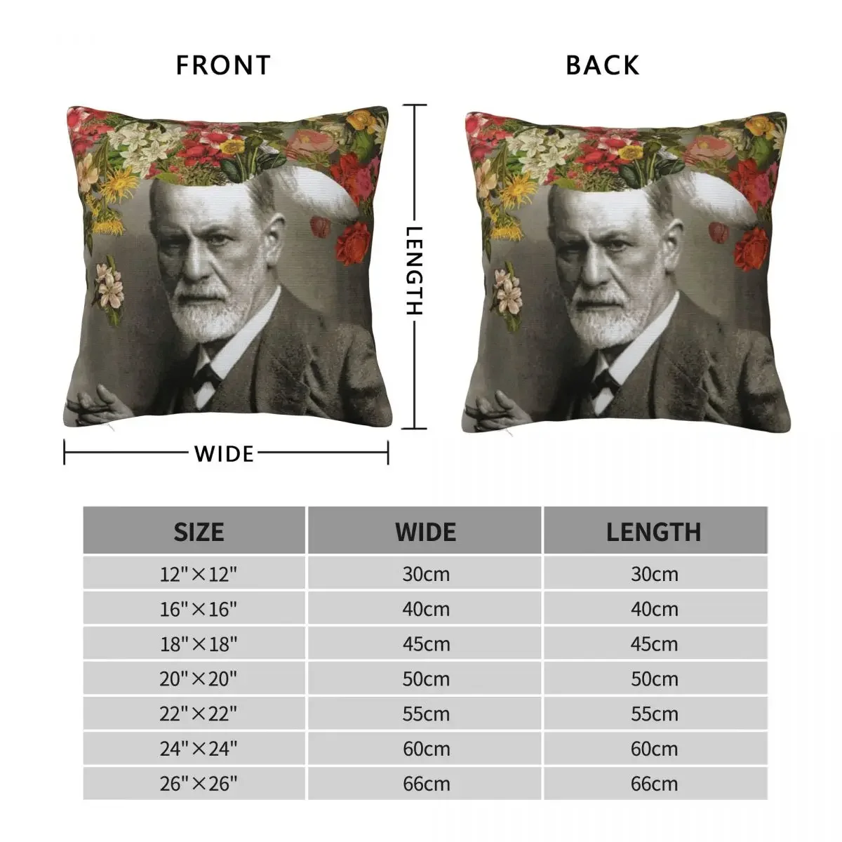 Freud Throw Pillow Sitting Cushion Decorative Sofa Cushion christmas decorations for home 2023 Christmas Pillows