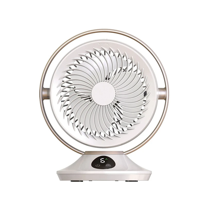 

3000Mah Rechargeable Desk Fan,Portable Table Air Circulator Fan For Whole Room- 6 Speeds,360° Tilt Durable Easy Install