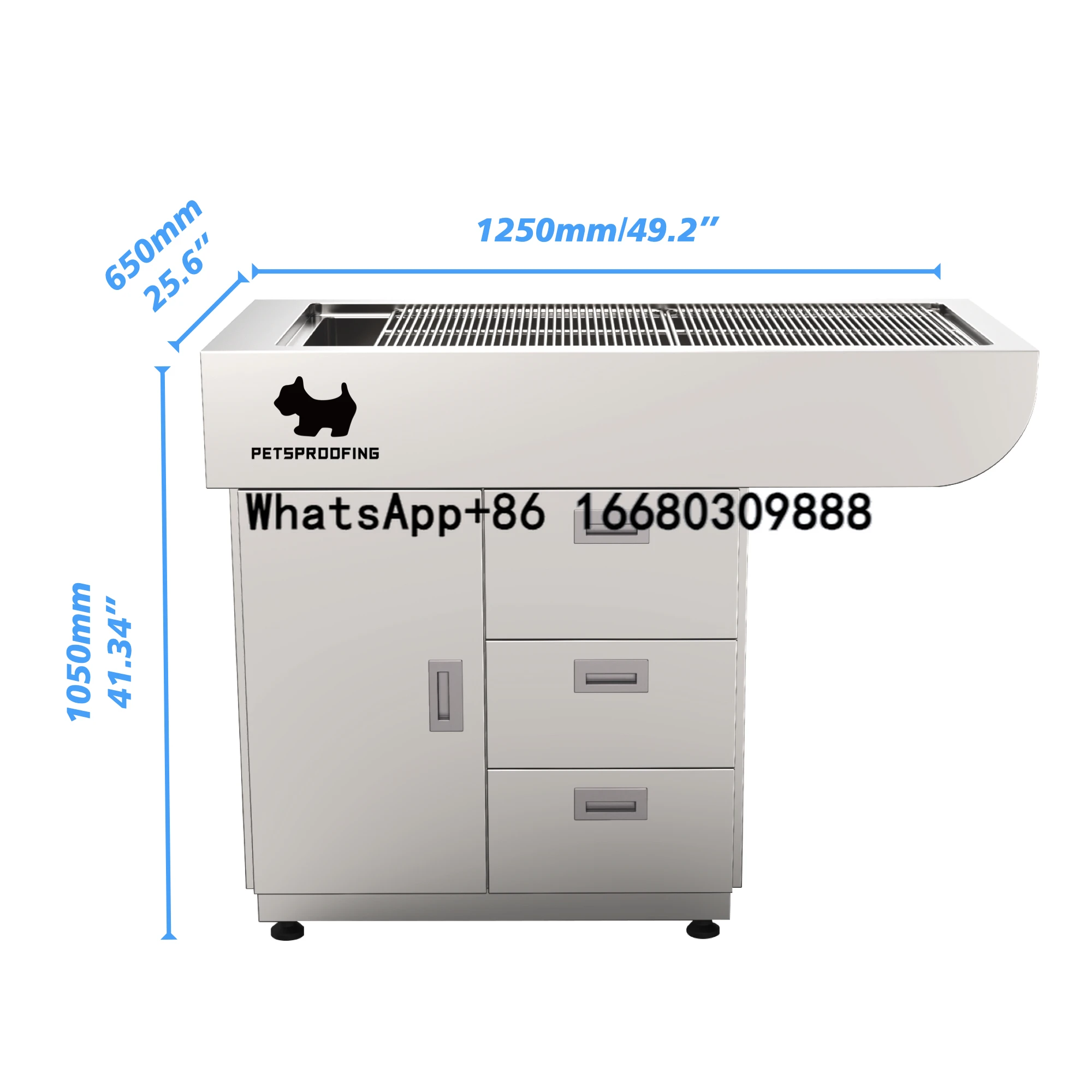 

Professional Veterinary Vet Pet Dog Surgical Disposal Animal Stainless Steel Operation Operating Treatment Table for Sale