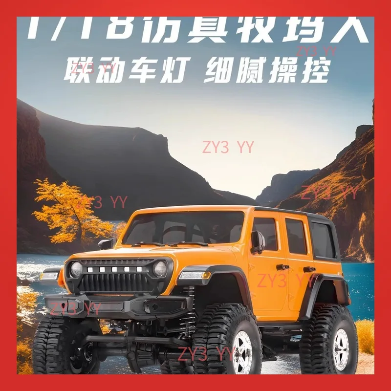 Novo 1:18 simulado carro de escalada amortecedor hidráulico multi terreno velocidade ajustável veículo off-road de tração nas quatro rodas