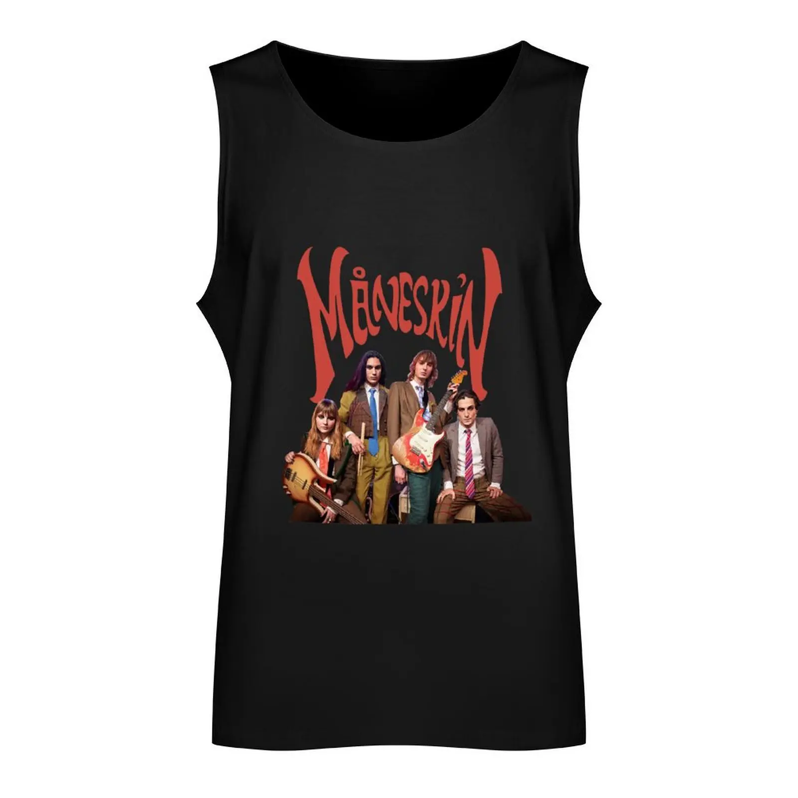 M?neskin rock band Maneskin 4 Tank Top sexy clothes men training weight vest