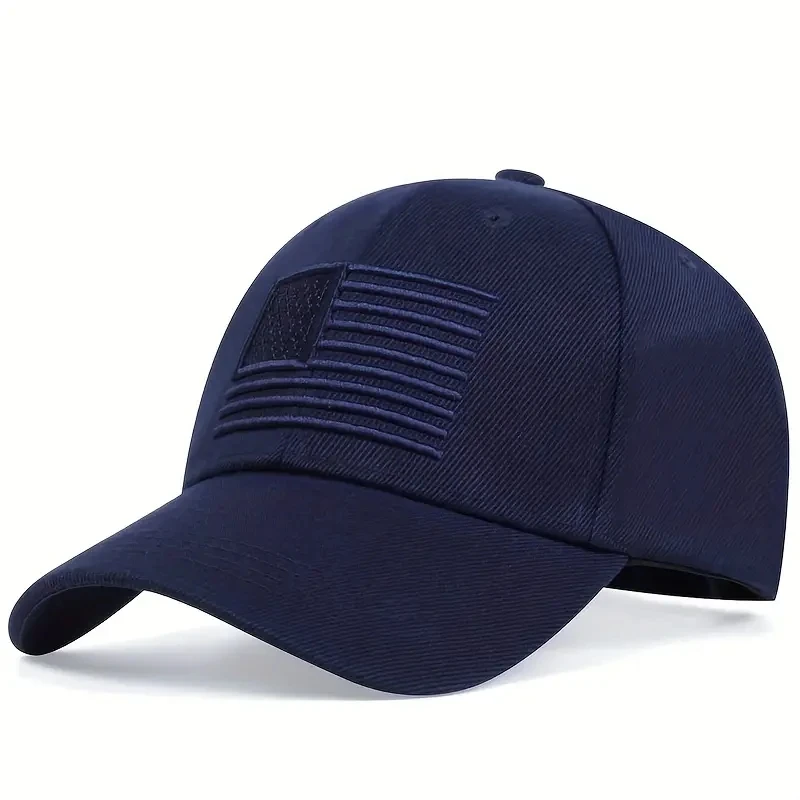 Unisex-Baseballmützen mit amerikanischer Flagge, Stickerei, für Frühling und Herbst, verstellbare Freizeithüte für den Außenbereich, Hip-Hop-Hut, Sonnenschutzhut – Detail 11