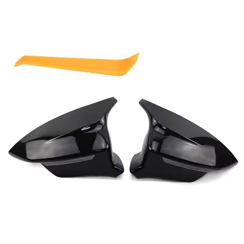 

ABHY-2 Pieces Glossy Black Rearview Exterior Side Mirror Caps For Seat Cupra Ateca KH7 Tarraco KN2 2016-2024